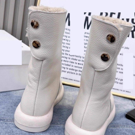 Damen Kuschelige Winterstiefel mit warmem Innenfutter und rutschfester Sohle EB