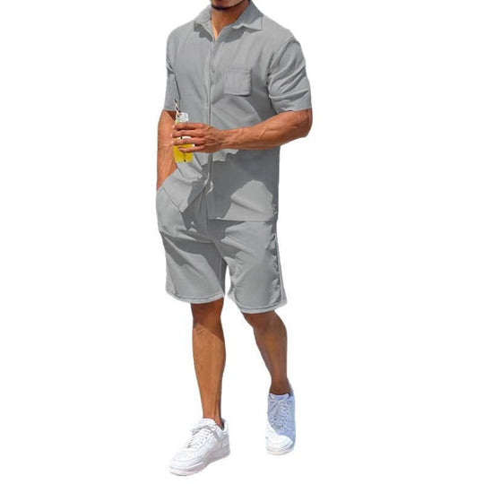 Herren lässiger Kurzoverall mit praktischen Taschen EB