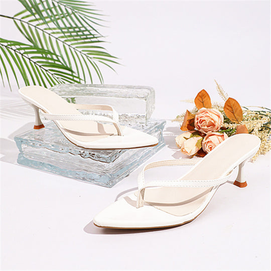 Damen schicke High Heel Flip-Flops EB