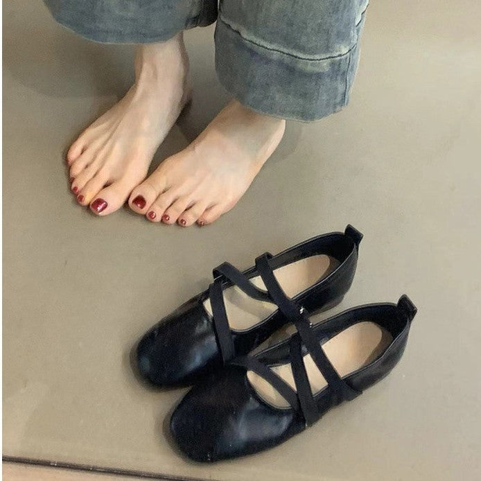 Damen Ballerinas mit modernem Riemchendesign und komfortabler Sohle EB