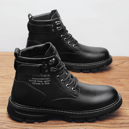 Herren robuste Schnürstiefel mit dämpfender Sohle EB