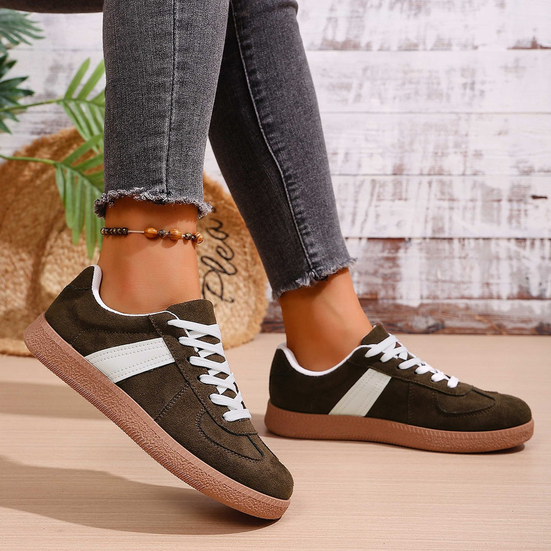 Damen Modische Sneakers mit sportlichem Design und atmungsaktiver Sohle EB