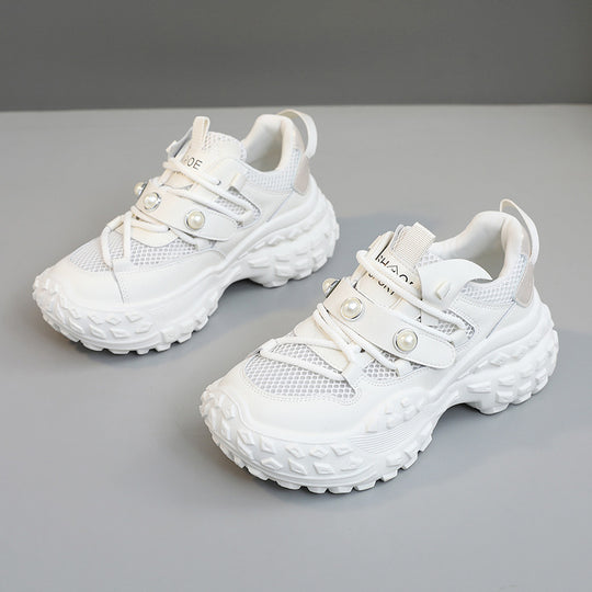 Damen Sportliche Sneakers mit rutschfester Laufsohle und atmungsaktivem Obermaterial EB