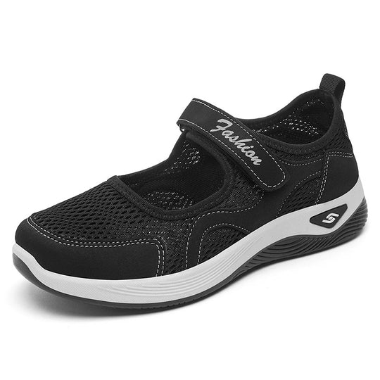 Damen Atmungsaktive Slip-On Schuhe mit verstellbarem Klettverschluss EB