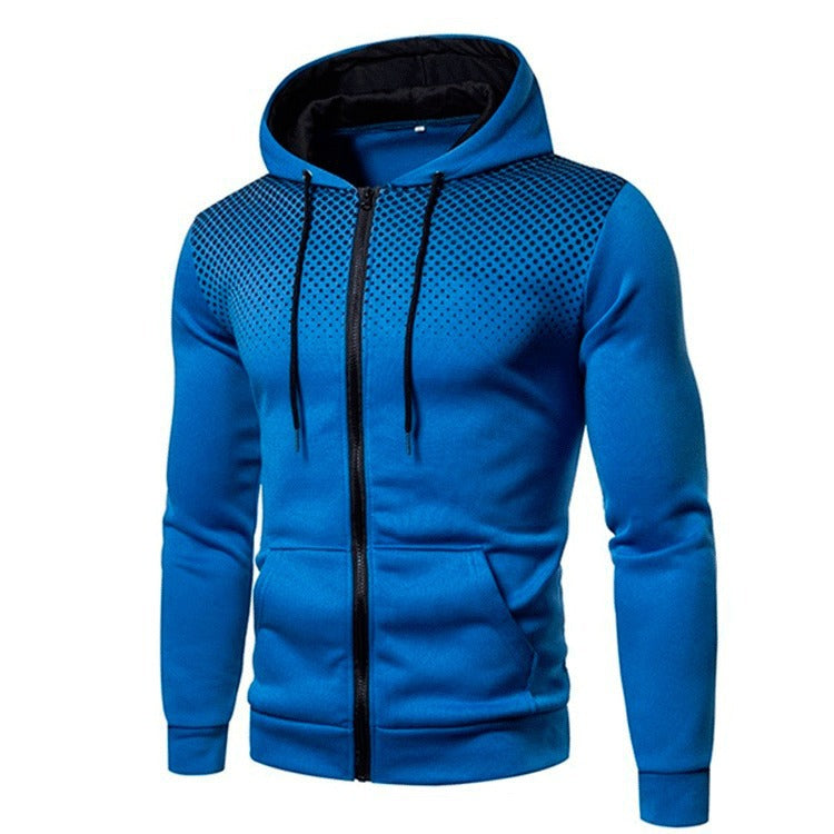 Herren modische Zip-Hoodie mit atmungsaktiven Einsätzen EB