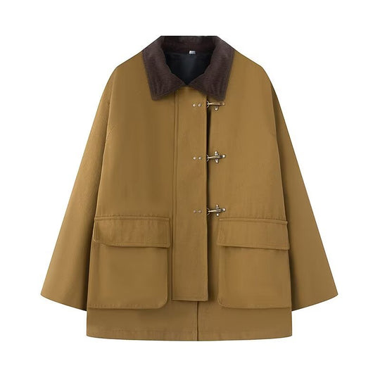 Damen lässige Übergangsjacke mit praktischen Pattentaschen EB