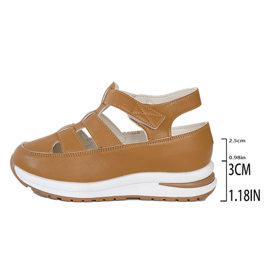 Damen Sportliche Keilsandalen mit atmungsaktiver Konstruktion und rutschfester Sohle EB