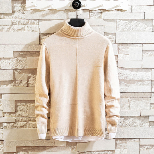 Damen Pullover mit hohem Kragen und Taschen EB