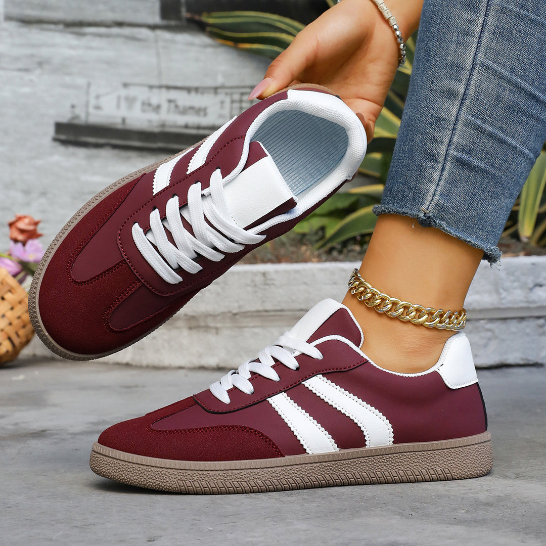 Damen Sportschuhe mit eleganter Retro-Ästhetik und bequemer Laufsohle EB