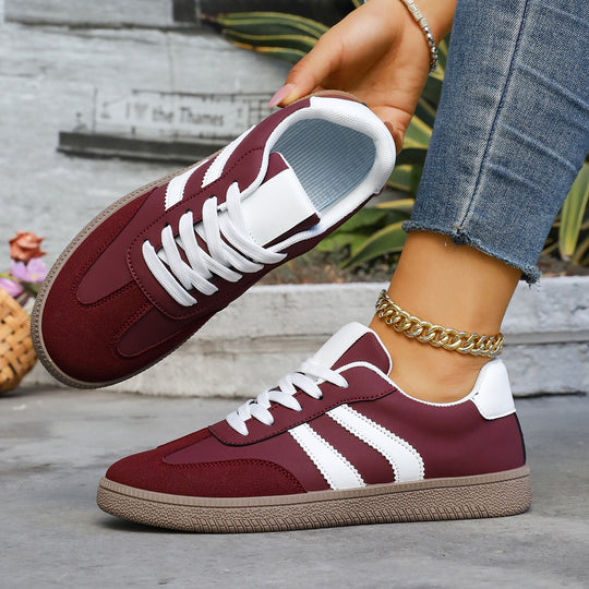 Damen Sportschuhe mit eleganter Retro-Ästhetik und bequemer Laufsohle EB