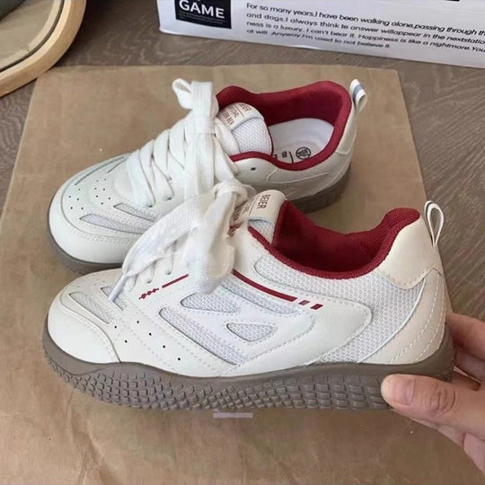Damen Sportliche Sneakers mit atmungsaktiver Mesh-Oberfläche und stoßdämpfender Sohle EB