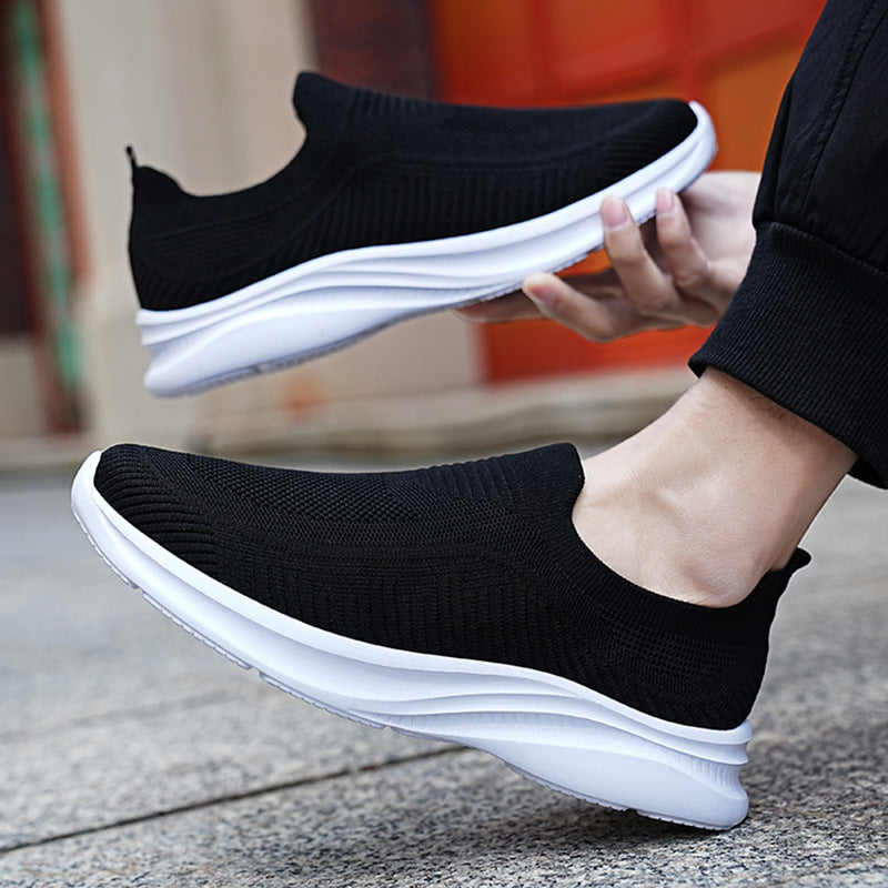 Damen Komfortable Slip-On Sneakers mit atmungsaktiver Mesh-Konstruktion EB