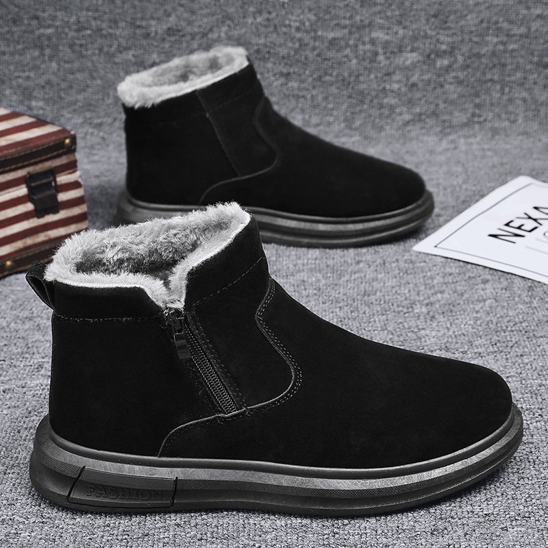 Damen Modische Winterboots mit isolierendem Innenfutter und leichtem Reißverschluss EB