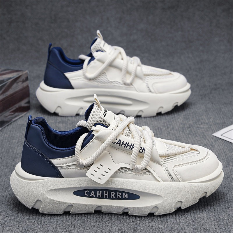 Damen Chunky Sneakers mit atmungsaktiver Mesh-Oberfläche und gepolsterter Sohle EB
