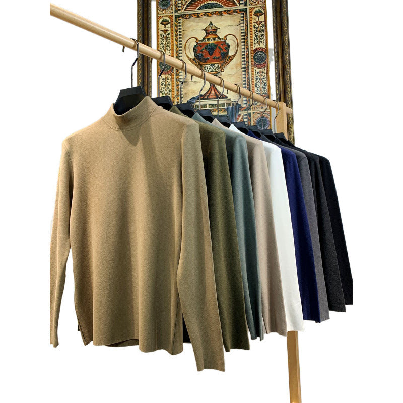 Damen Stehkragen Pullover aus weicher Baumwollmischung EB