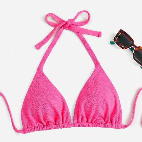 Damen Triangel-Bikinioberteil mit strukturierter Oberfläche EB