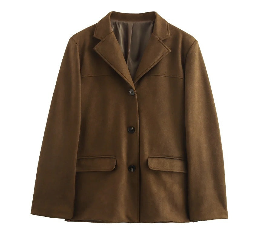 Damen Hochwertige Blazerjacke aus strukturiertem Material EB