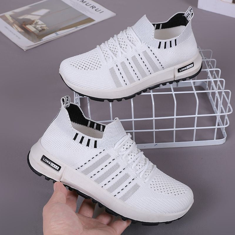 Damen Atmungsaktive und elastische Sneakers mit weichem Strickmaterial EB