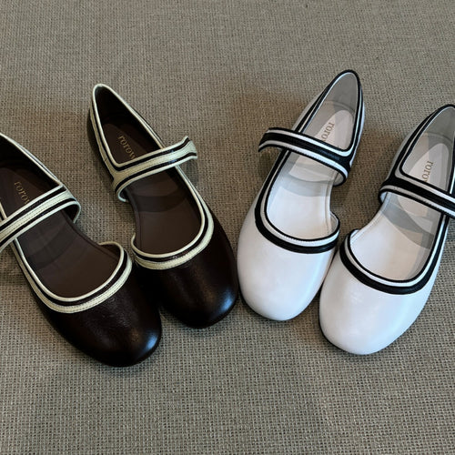 Damen Ballerinas mit modischen Riemchen EB