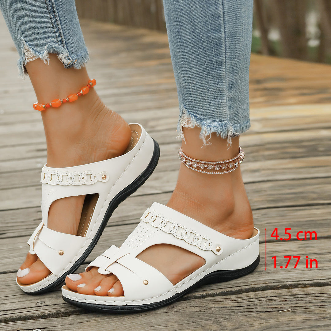 Damen Komfortable Sandalen mit stilvollem Riemchendesign EB