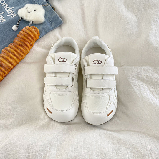 Damen Sportliche Sneakers mit hochwertigem Veloursleder und praktischen Klettverschlüssen EB