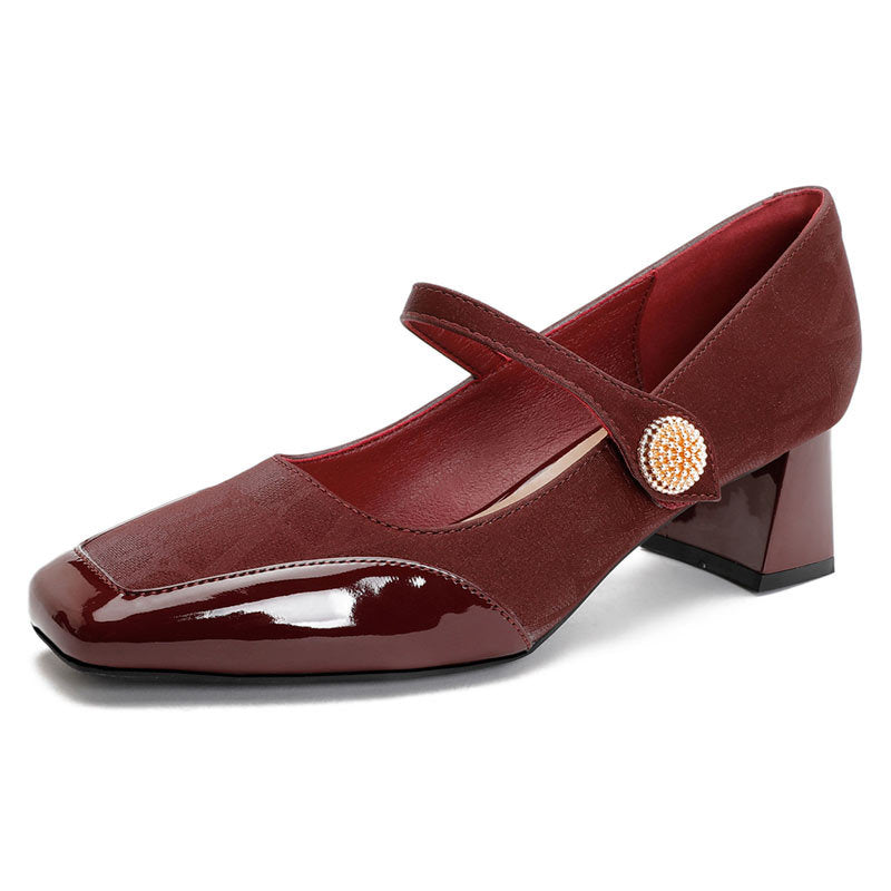 Damen elegante Slingback Ballerinas mit modischem Riemen EB
