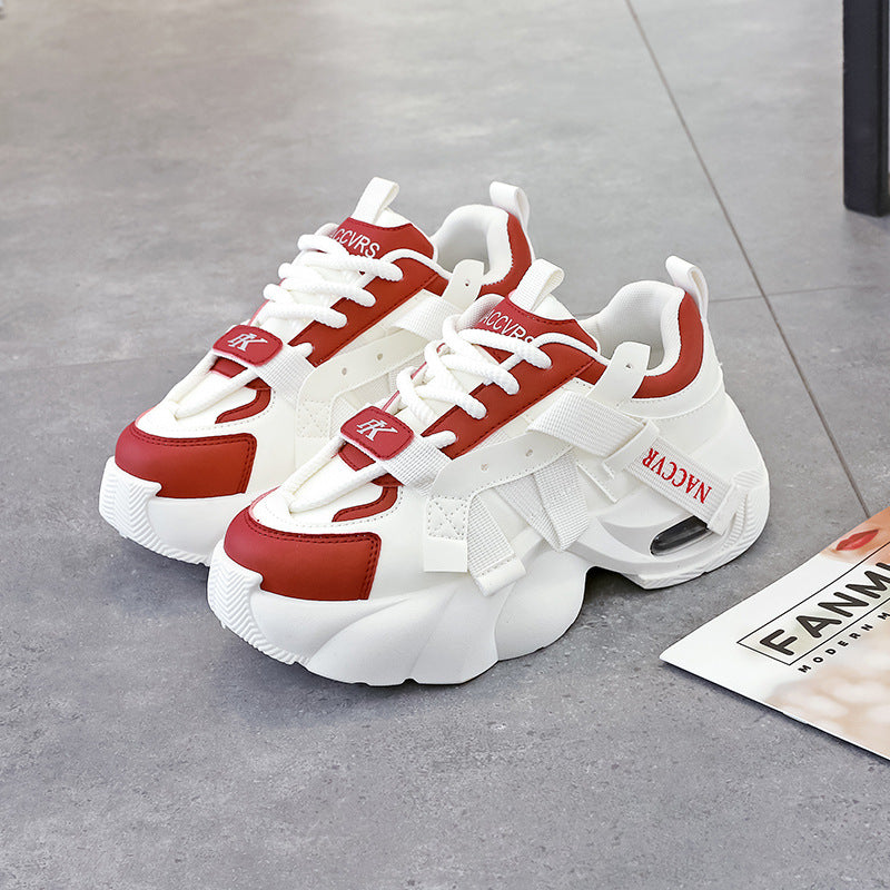 Damen Chunky Sneaker mit innovativem Design und gepolsterter Sohle EB