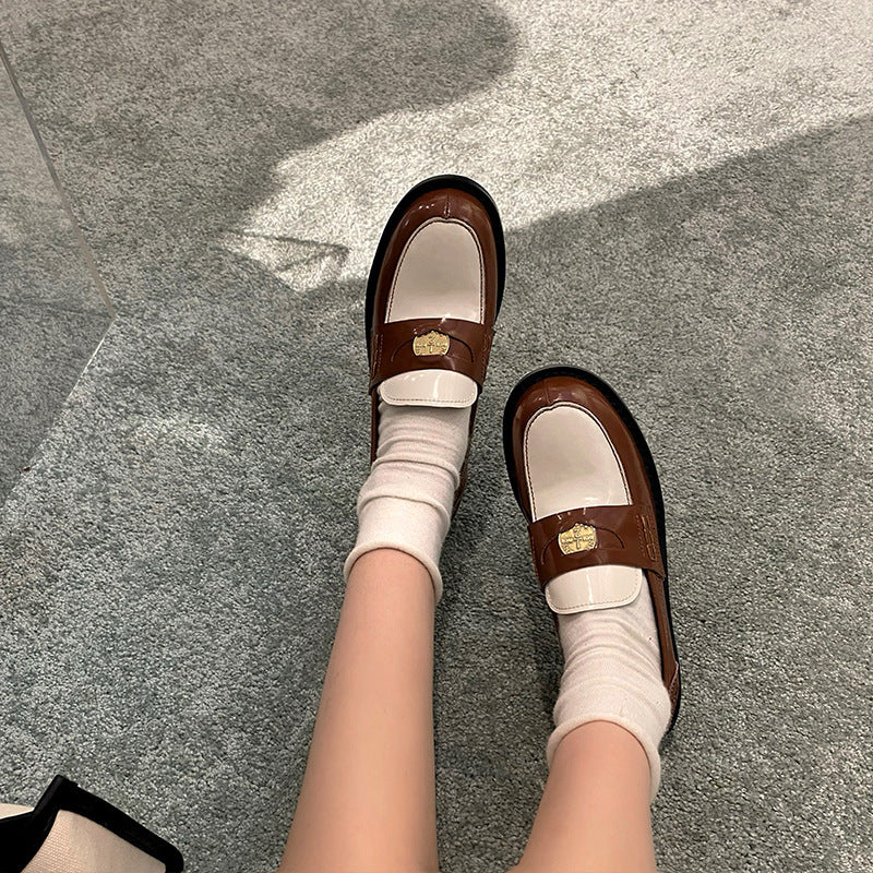 Damen modische Mokassins mit eleganter Schnallenverzierung EB