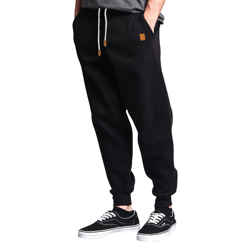 Herren Bequeme Freizeithose im Joggingstil mit Kordelzug und elastischem Bund EB