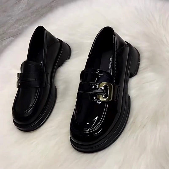 Damen Stilvolle Loafers mit modischem Schnallenverschluss EB