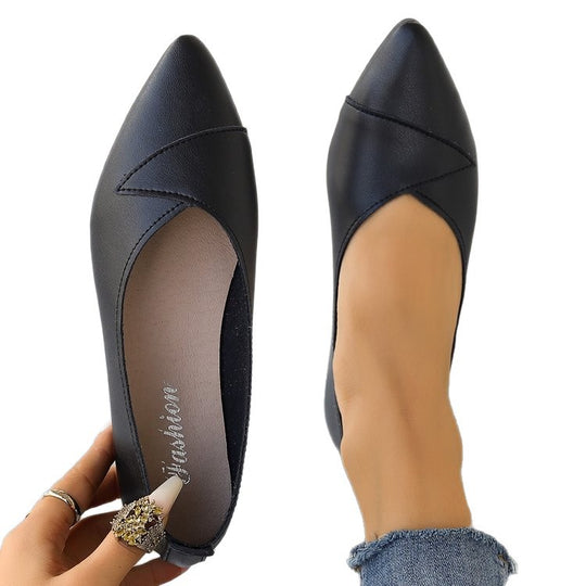 Damen Spitzen Ballerinas mit eleganter Nahtführung EB