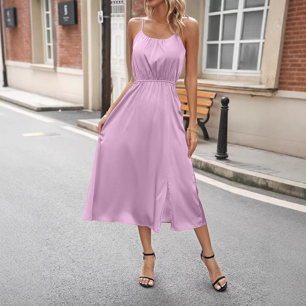 Damen Maxikleid mit luftiger Passform und eleganten Trägern EB