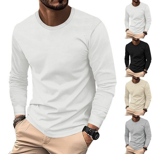 Herren nan strukturiertes Waffel-Langarmshirt aus Thermo-Jersey EB