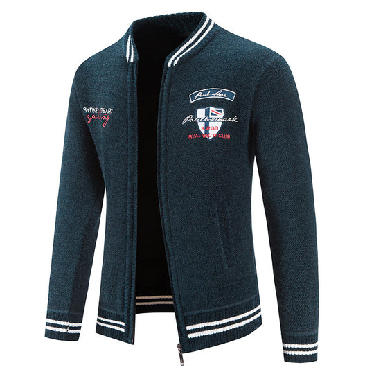 Herren sportliche Strickjacke mit vielseitigem Design EB