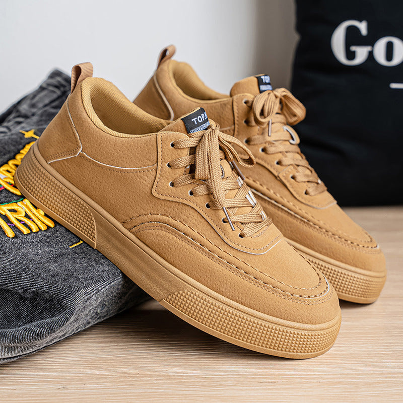 Damen elegante Sneaker mit trendiger Veloursleder-Oberfläche EB