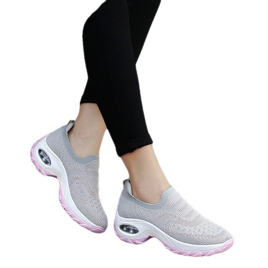 Damen Atmungsaktive Slip-On Laufschuhe mit Luftpolstertechnologie EB
