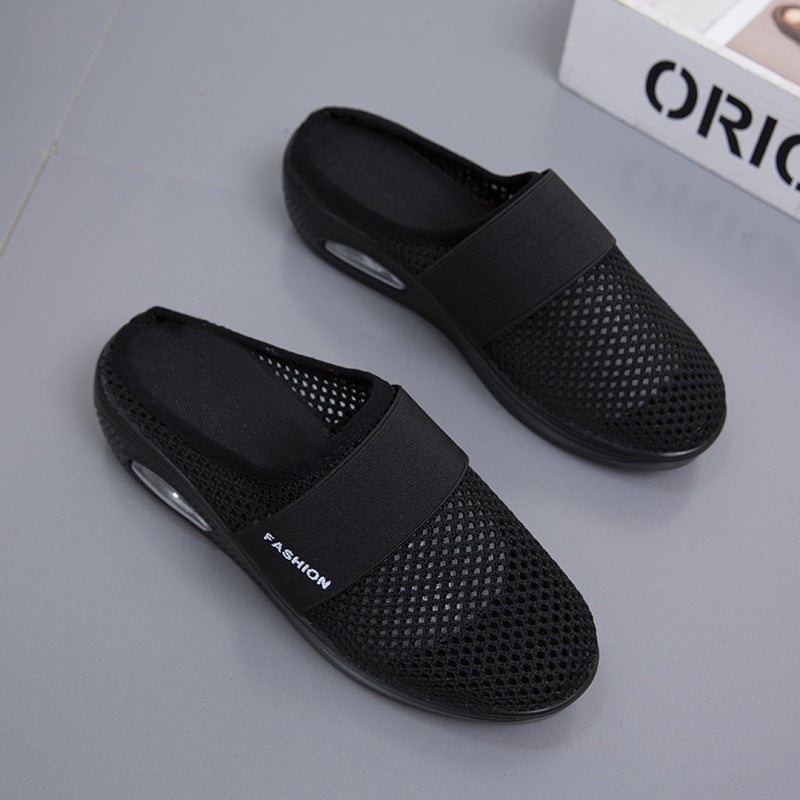 Damen Atmungsaktive Slip-On Schuhe mit elastischem Riemen EB