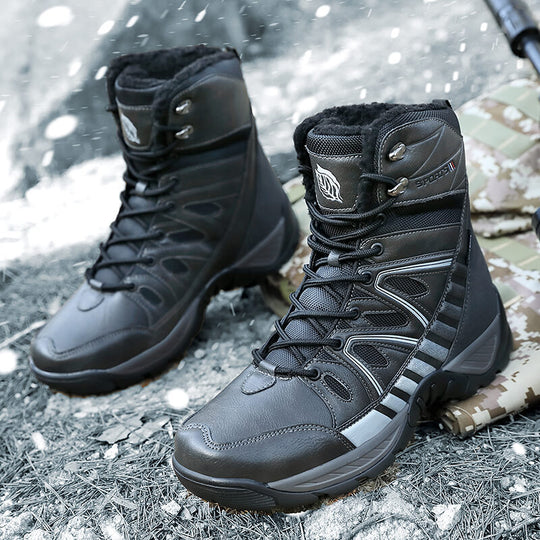 Damen Isolierte Winterstiefel mit rutschfester Sohle und wärmendem Innenfutter EB