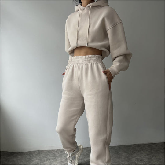 Damen modisches und lässiges Hoodie-Set mit weitem Schnitt EB