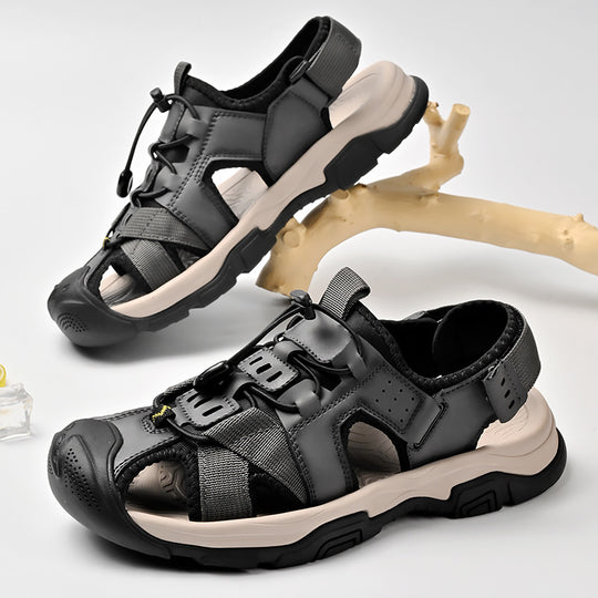 Herren Sportliche Sandalen mit rutschfester Sohle und verstellbarem Riemen EB