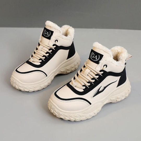 Damen Hohe Sneakers mit kuscheligem Innenfutter und rutschfester Sohle EB