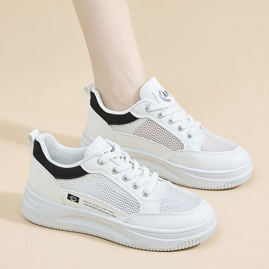 Damen modische Lightweight Sneakers mit atmungsaktivem Mesh und komfortabler Dämpfung EB
