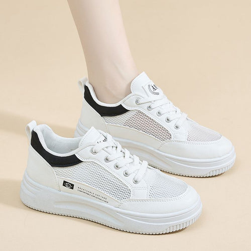 Damen modische Lightweight Sneakers mit atmungsaktivem Mesh und komfortabler Dämpfung EB