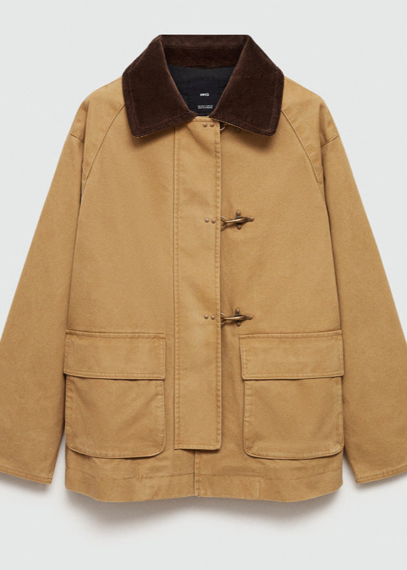 EB | Corduroy Kragen Canvas Jacke