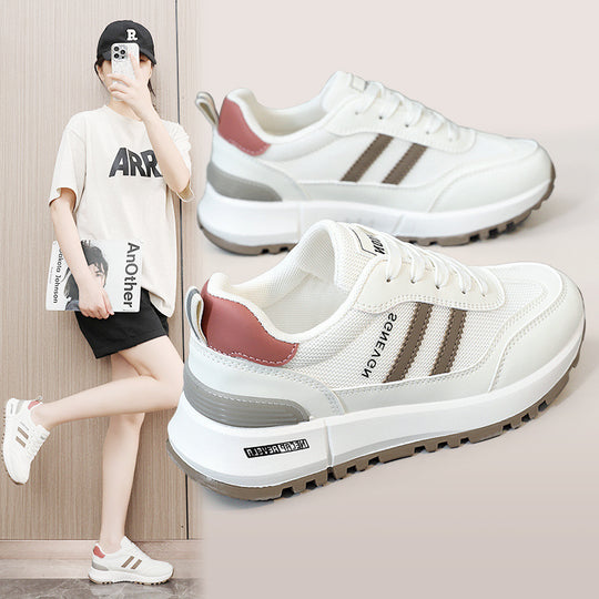 Damen Sportliche Sneakers mit verstärktem Obermaterial und rutschfester Sohle EB