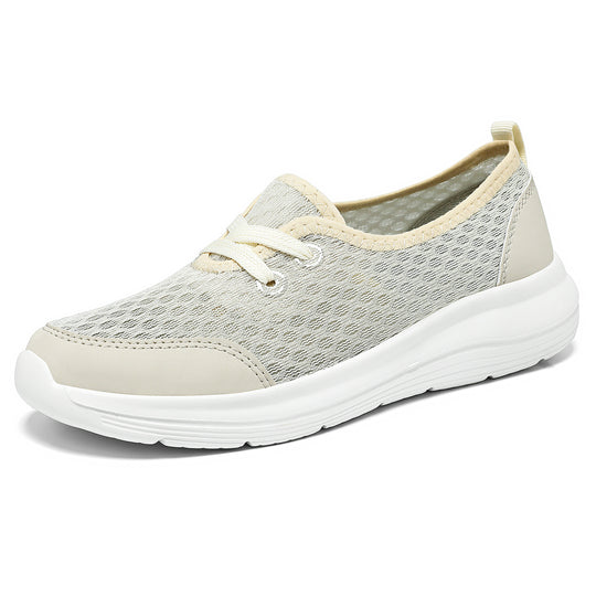 Damen Atmungsaktive Freizeit-Sneaker mit flexiblem Mesh-Obermaterial EB