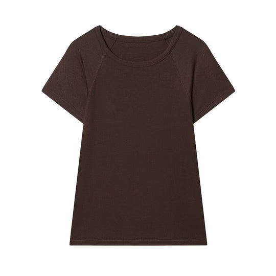 Damen komfortables Basic T-Shirt EB