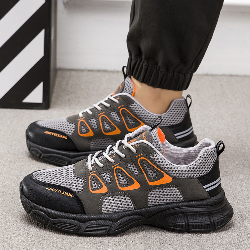 Damen Sportliche Atmungsaktive Sneakers mit rutschfester Sohle und elastischen Elementen EB