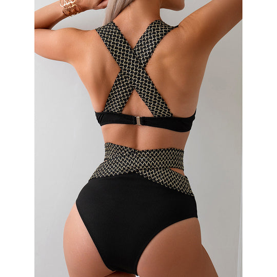 Damen Triangel-Bikini mit elegante Perlenakzenten EB