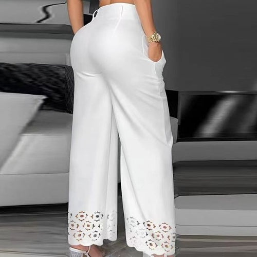 Damen elegante Culotte mit Spitzenverzierungen EB